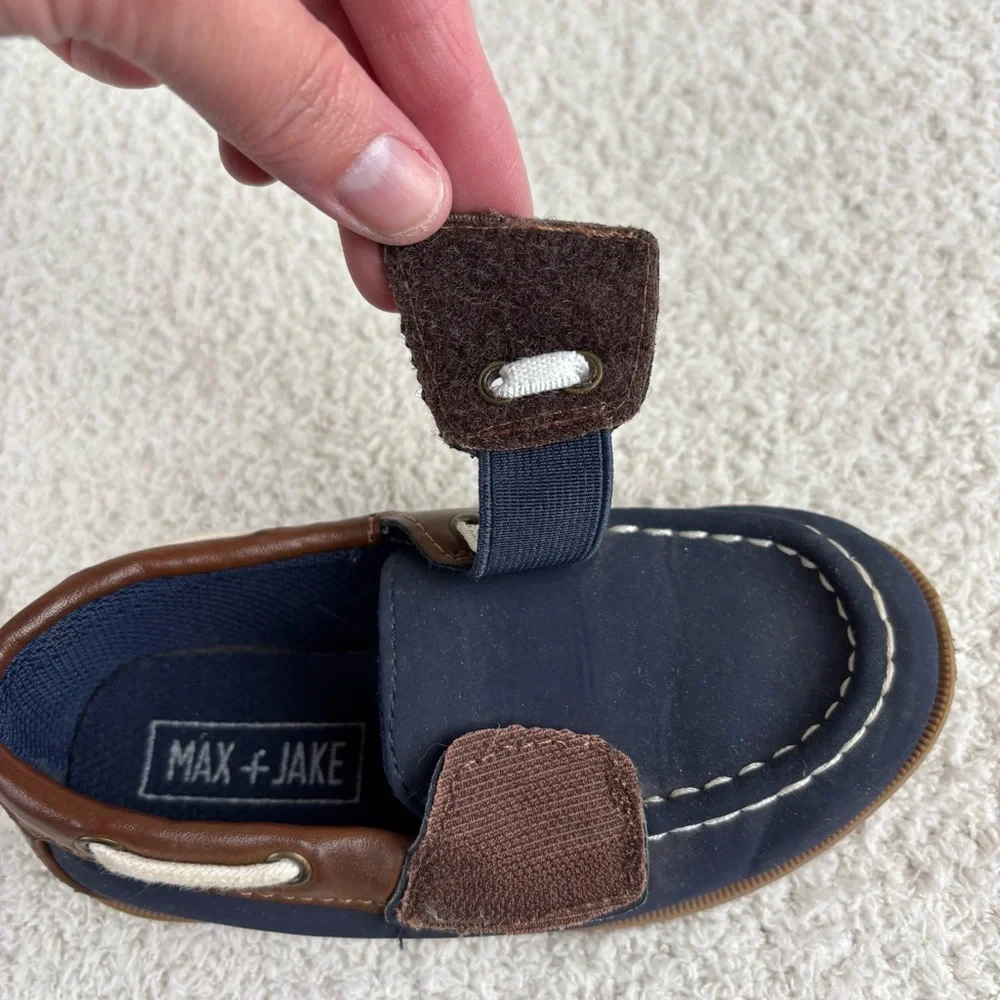Max + Jake Shoes Boys Toddler 9 Blue Slip On Loafers‎